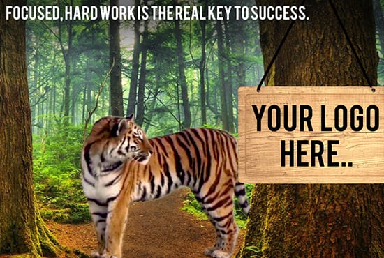 do your logo animation with tiger, custom animation