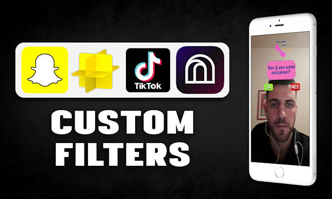create professional ar instagram, tiktok, snapchat filters