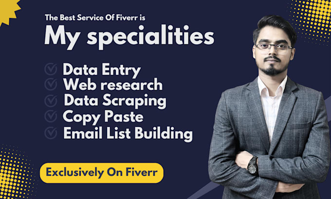 be virtual assistant for data entry, web research and email leads
