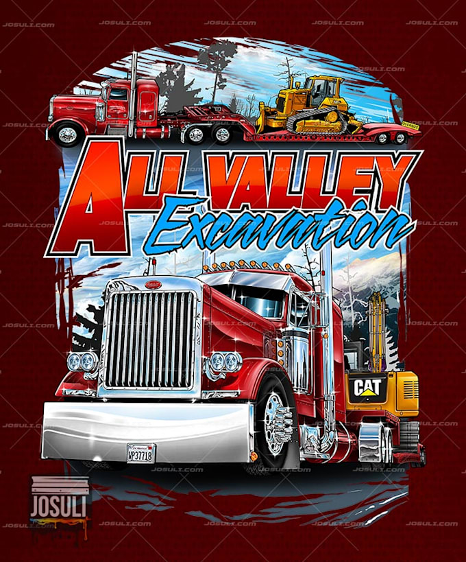do trucking tshirt design