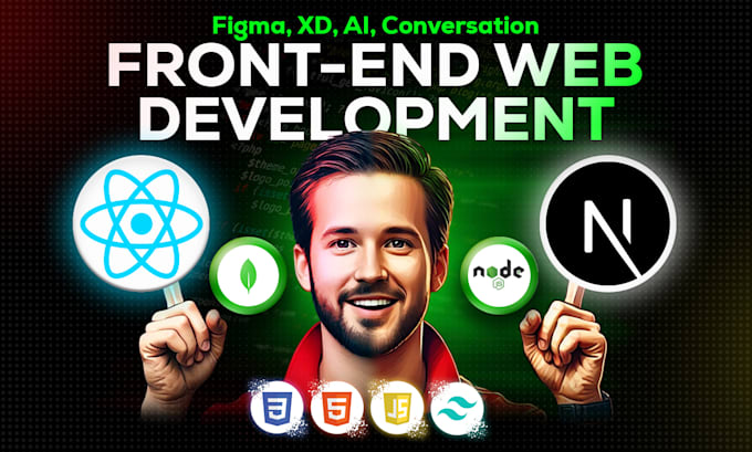 Front end development with javascript, react, next js, and figma to ...