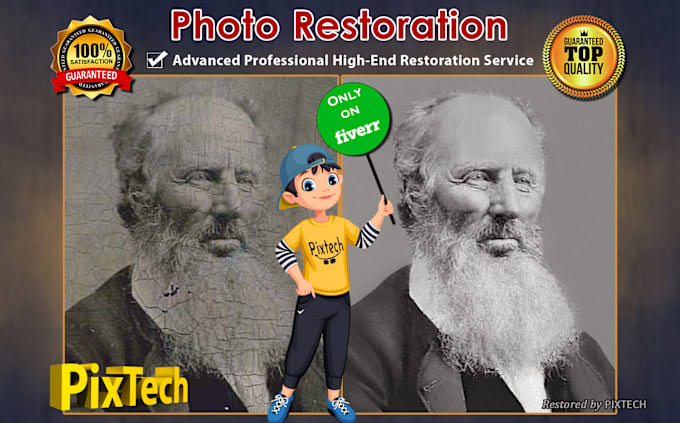 restore, repair, enhance, and retouch your old photos professionally