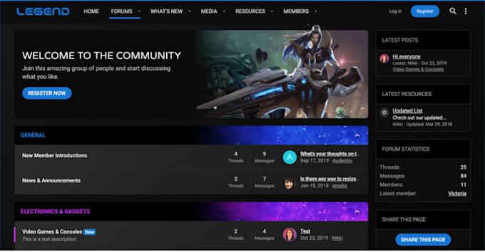 make you a forum website
