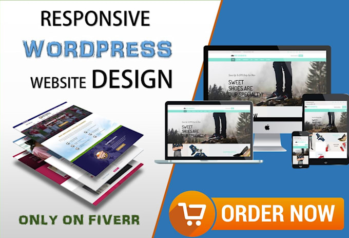 design a responsive wordpress website for ecommerce or blog