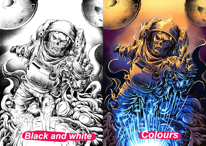 do draw custom design for your tshirt or band or brand