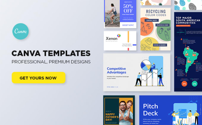 Hire a freelancer to design stunning canva templates with your brand style