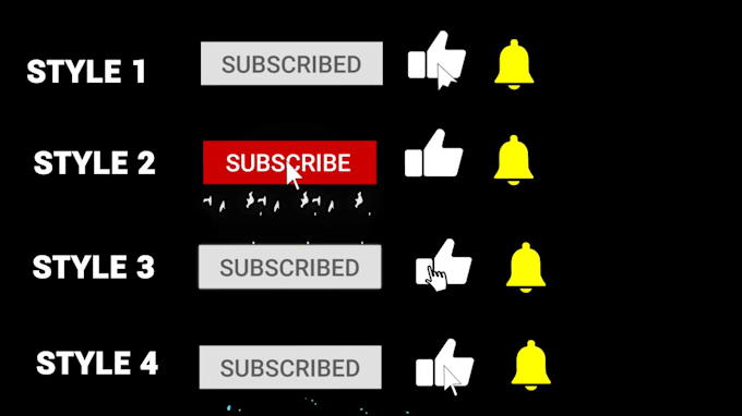 make modern youtube subscribe and bell animation
