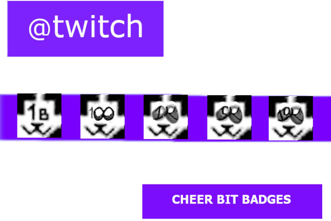 Create Twitch Cheer Bit Badges By Pandarosejoy