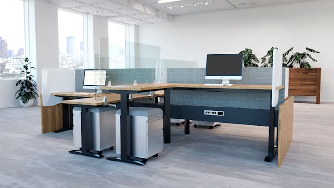 do render of your office or workspace