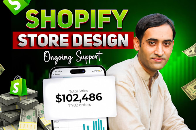 design a high converting shopify store or shopify dropshipping store
