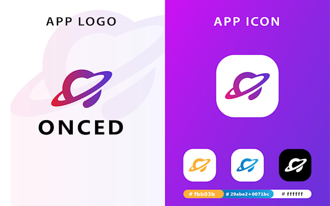 do modern logo and professional flat app icon