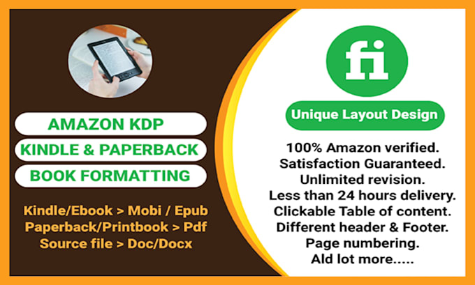 do kdp book formatting, typesetting, book cover design