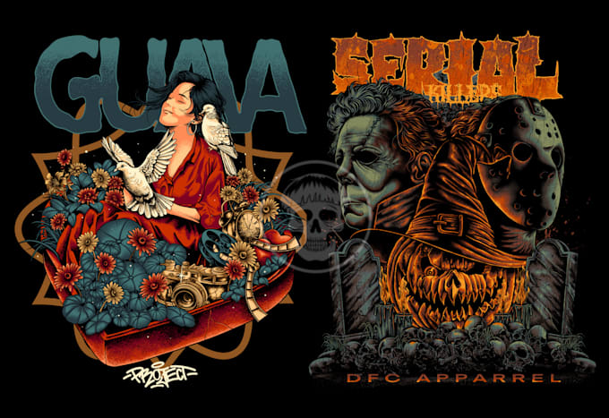 make a custom illustration or logo for your clothing brand