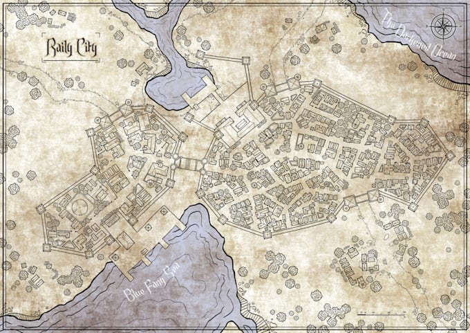 draw custom dungeons and dragons fantasy maps