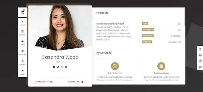create clickable digital resume and business card