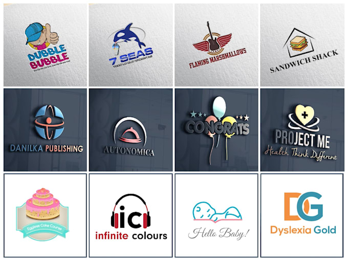 Design a logo with free favicon by Wazbenji | Fiverr