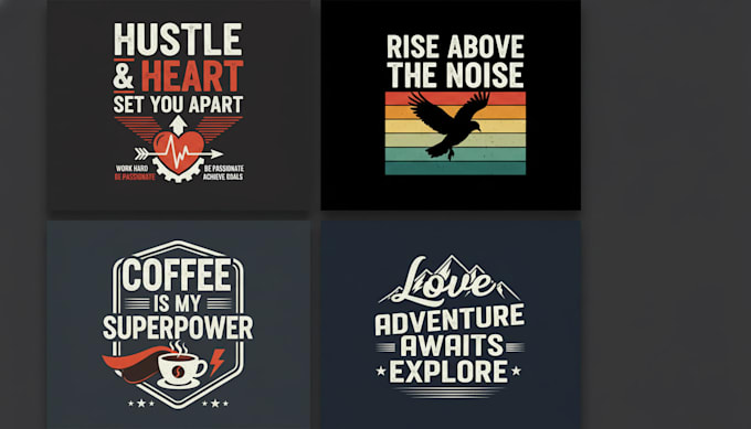 create a typography t shirt design