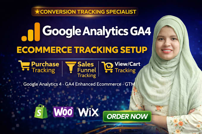setup google analytics, ga4 ecommerce tracking, ads conversion tracking