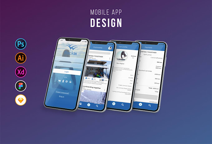 Design amazing mobile app ui ux by Iamraska | Fiverr