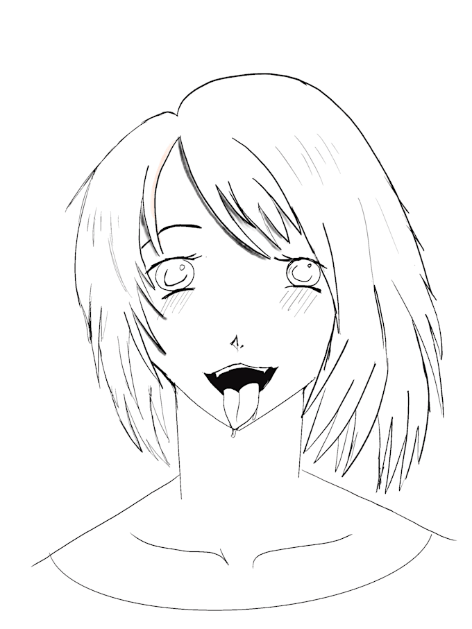 draw digital anime style face