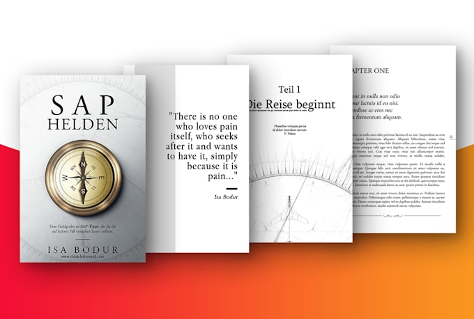 Do the complete design of your book, full cover and adapted internal ...