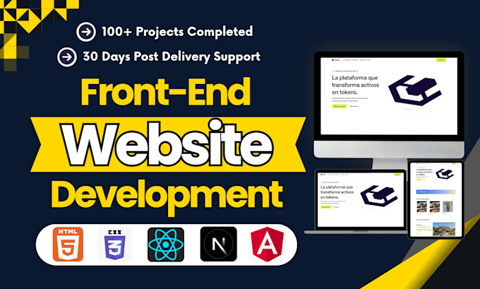 frontend developer react nextjs angular typescript custom website landing page
