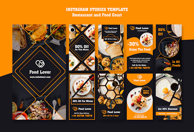 design 15 social media posts for facebook and instagram grid