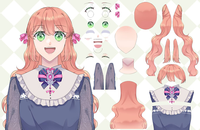 draw live2d model for your character