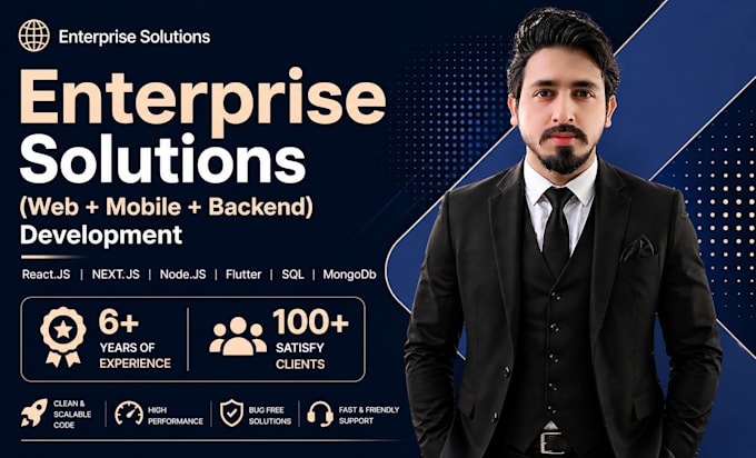 develop enterprise solution as full stack developer