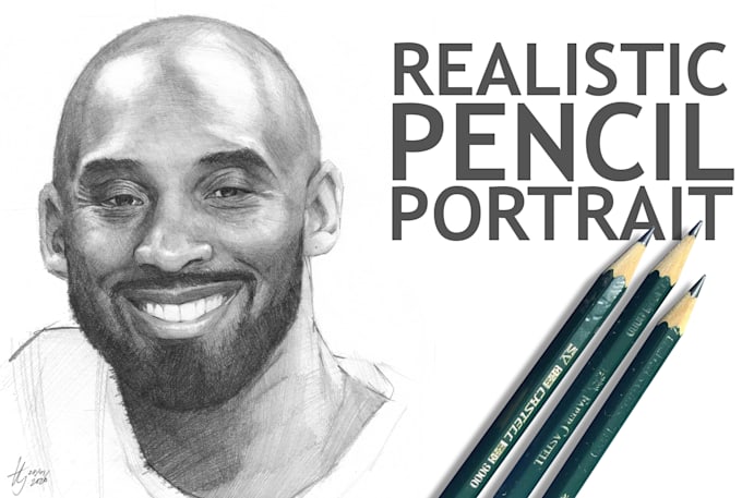 draw realistic pencil portrait