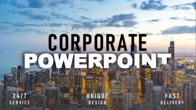 Hire a freelancer to design corporate powerpoint presentation,  pitch deck