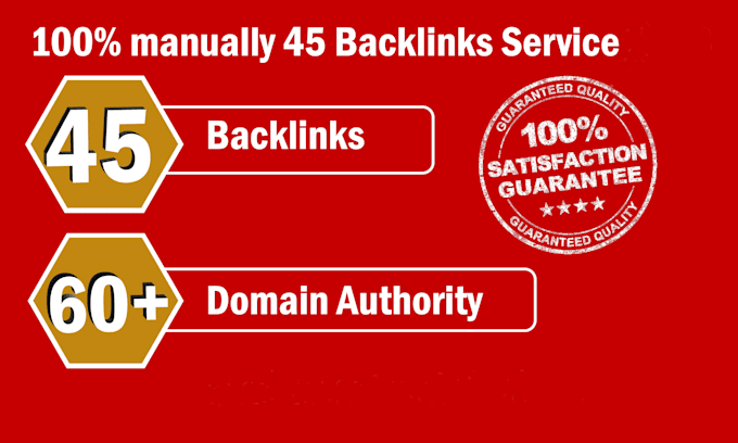 do 45 backlinks from high da 60 plus domains
