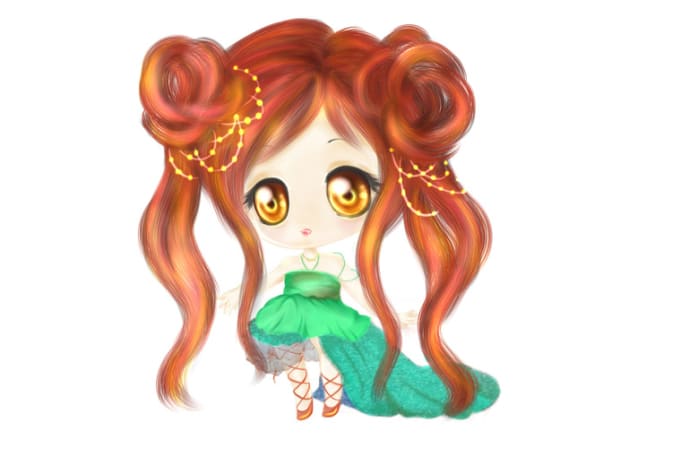 Draw You A Quick Cute Female Chibi By Jancolors Fiverr And since chibi characters can ignore gravity, you can draw poses that are usually impossible. draw you a quick cute female chibi by