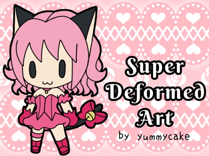 Super Deform Pose Collection Girl Kawaii Character How to Draw