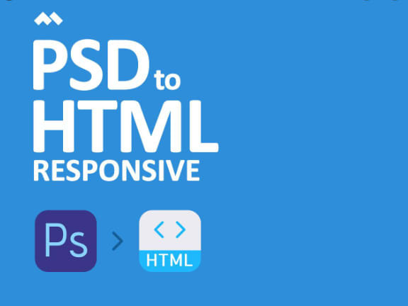 convert psd to html, responsive page,xd to html, bootstrap 4