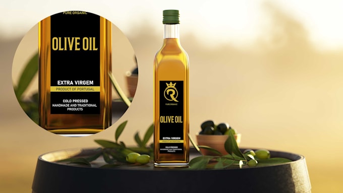 design your olive oil label professionally
