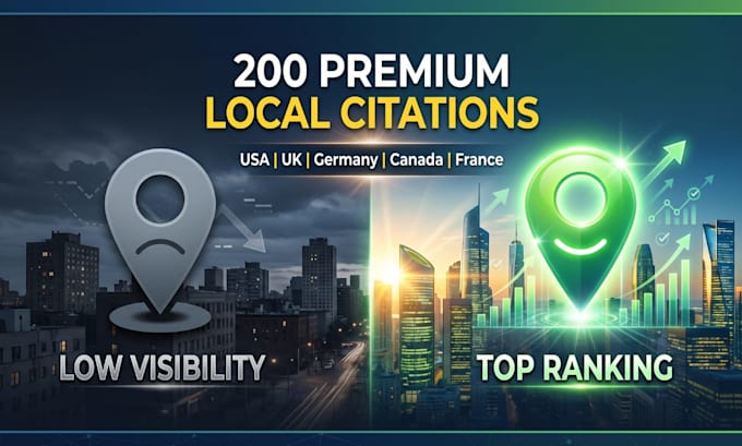 build 200 high quality local citations for USA business SEO