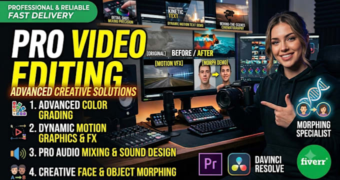 edit all kind of video editing and morphing