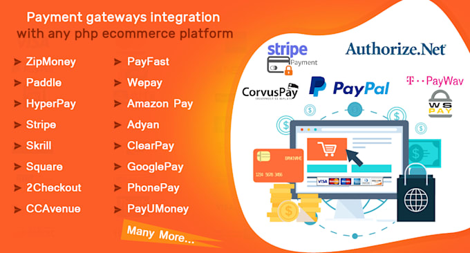 integrate payment gateway apis into all ecommerce platforms