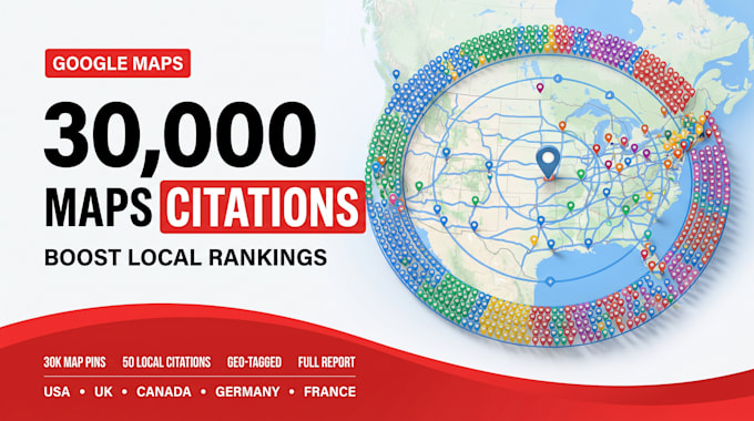 create 30k google maps citations and local citations for SEO