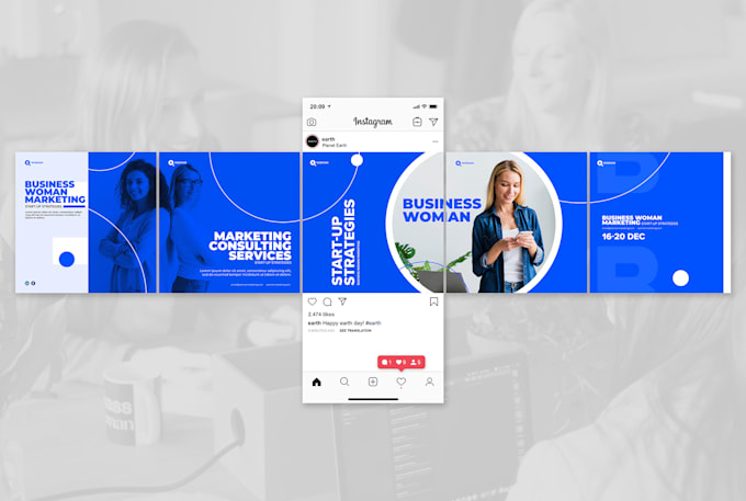 Design attractive instagram carousel posts by Hamzaoficiel | Fiverr