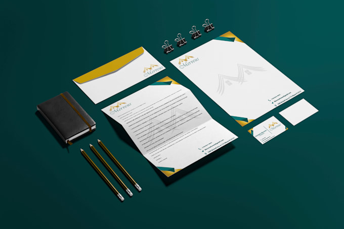 design real estate logo business card and letterhead