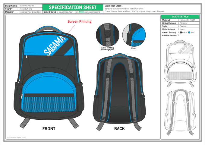 Create bag, backpack and handbag fashion design by Ardimaspanji | Fiverr