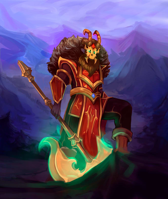 do character design and concept art for you