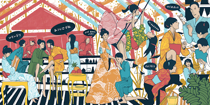 do creative concept illustration for you