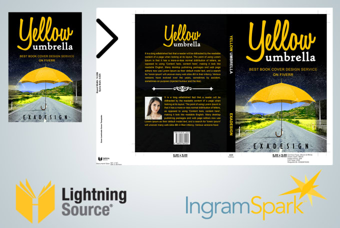 Convert you book cover to ingramspark lightning source cover by Exadesign |  Fiverr
