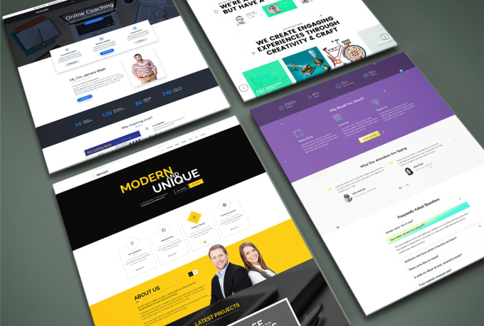 Design awesome creative web template or psd website by Graphicnixon