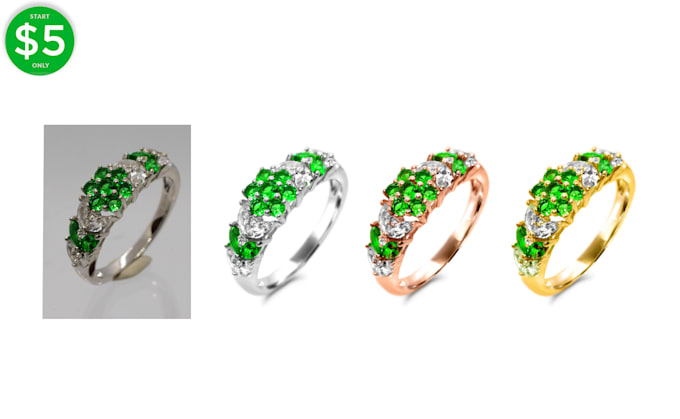 do studio quality jewelry image retouching