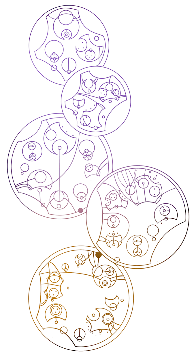 Words written in circular gallifreyan picture