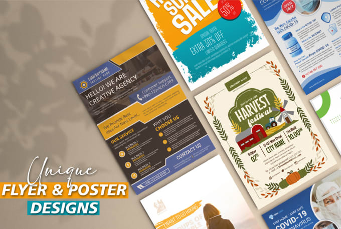 create business, event, church flyer and poster design